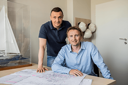 Conrad Project Managers Pawel Polak and Marcin Czarniawski